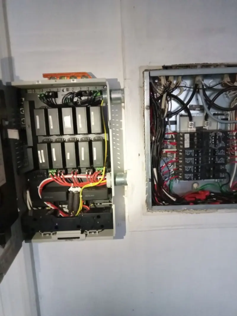 Electrical panel upgrade completed for Security Camera Wiring in Santa Maria
